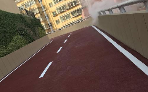 可克达拉彩色路面